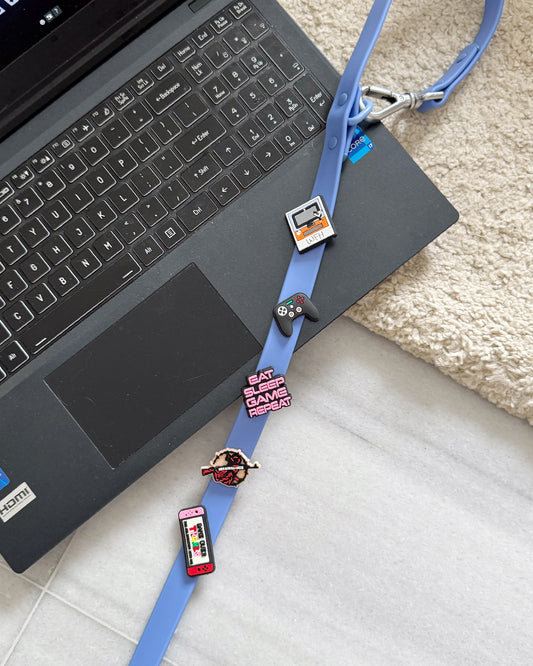 Luna Dog Collar and Leash Set with Woof Bitz